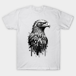 Black White Bald American Eagle T-Shirt